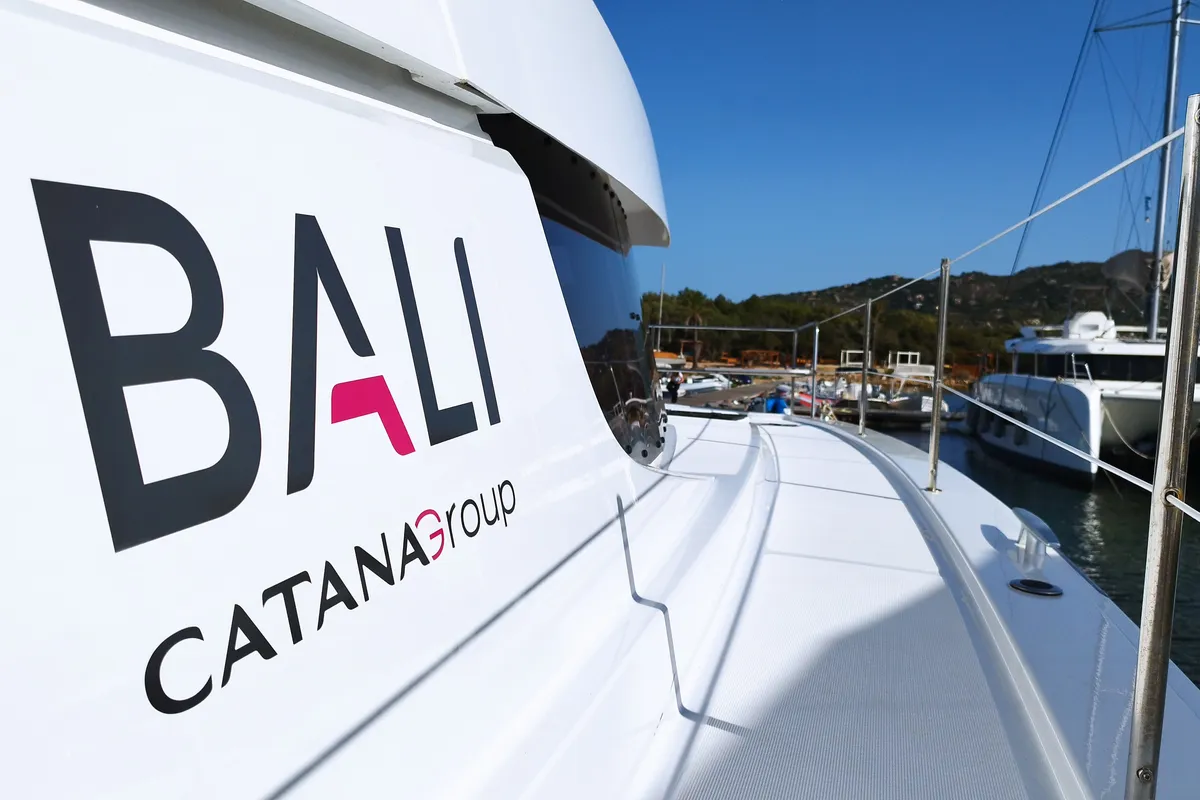 Stenella, a Bali 4.4 catamaran at Olbia, Italy