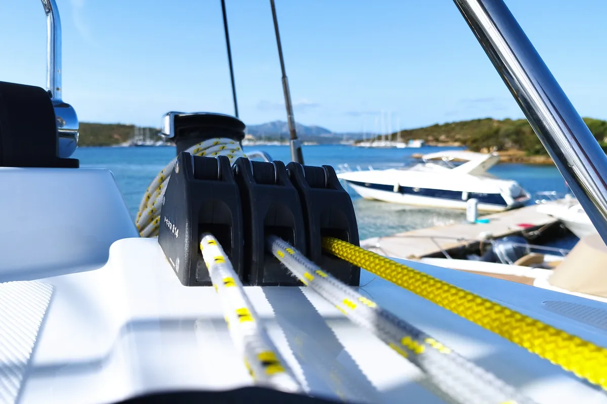 Stenella, a Bali 4.4 catamaran at Olbia, Italy