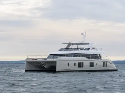 GIGI, a Sunreef 70 Power catamaran at Olbia, Italy