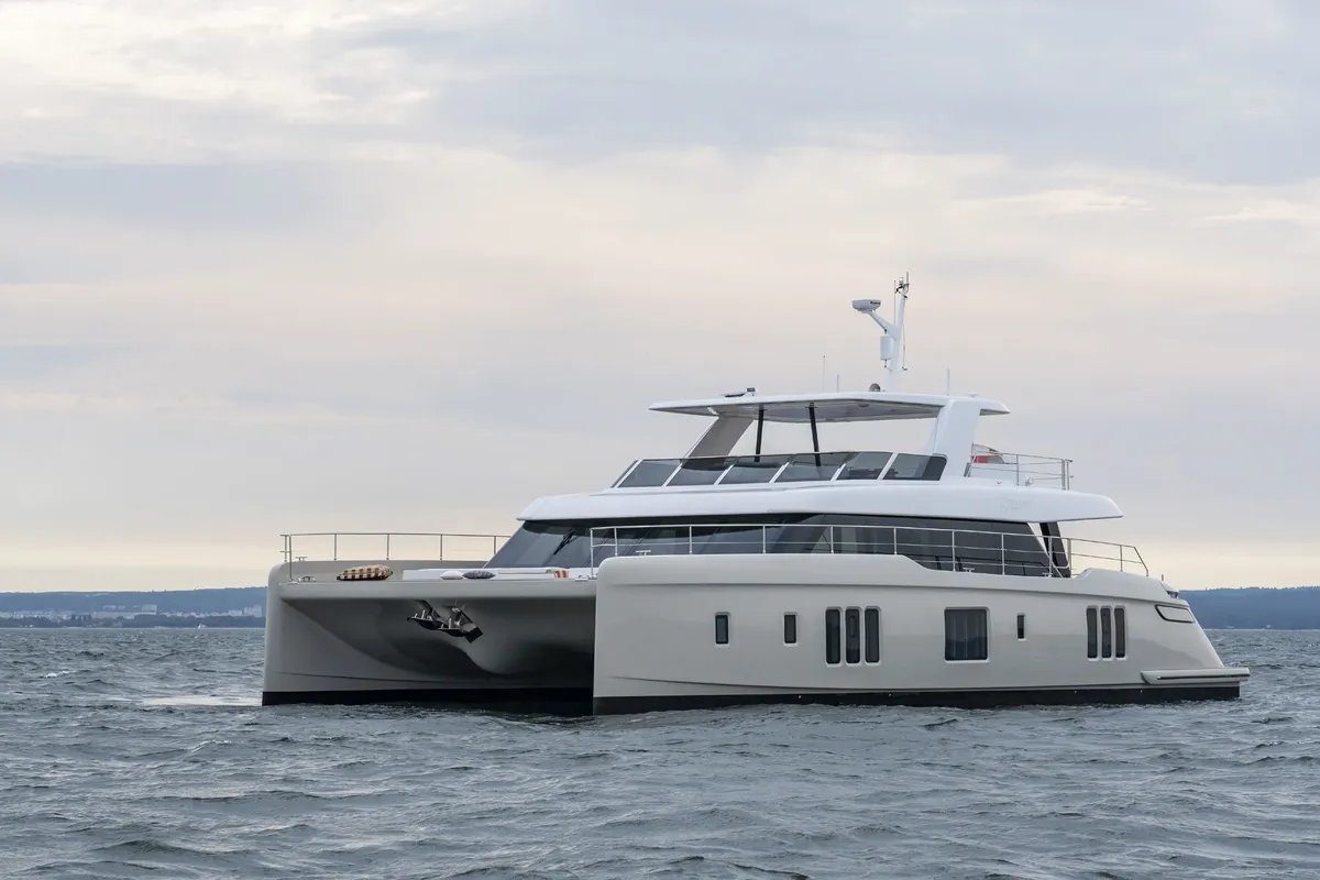 GIGI, a Sunreef 70 Power catamaran at Olbia, Italy