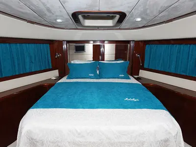 Cabin on ADELYA, a Gulet Leomar 59 motor yacht at Konyaaltı, Turkey