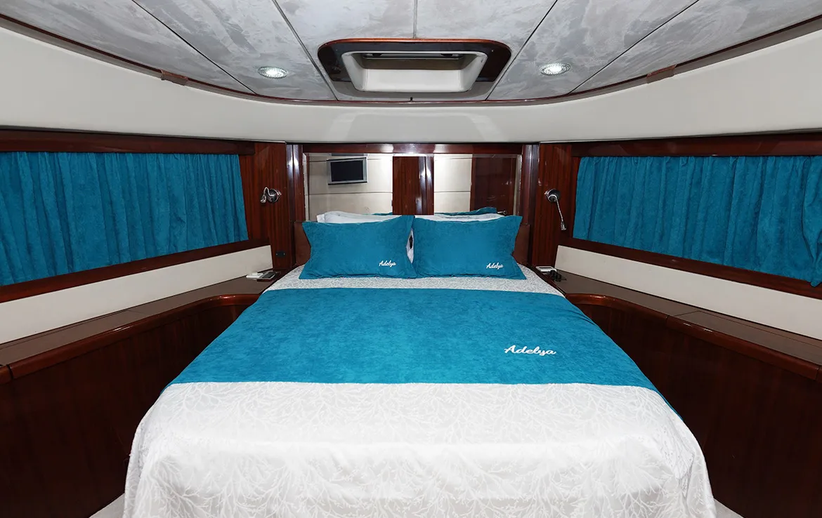 Cabin on ADELYA, a Gulet Leomar 59 motor yacht at Konyaaltı, Turkey