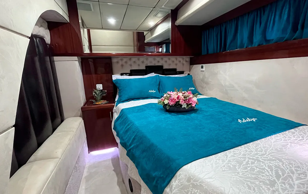 Cabin on ADELYA, a Gulet Leomar 59 motor yacht at Konyaaltı, Turkey