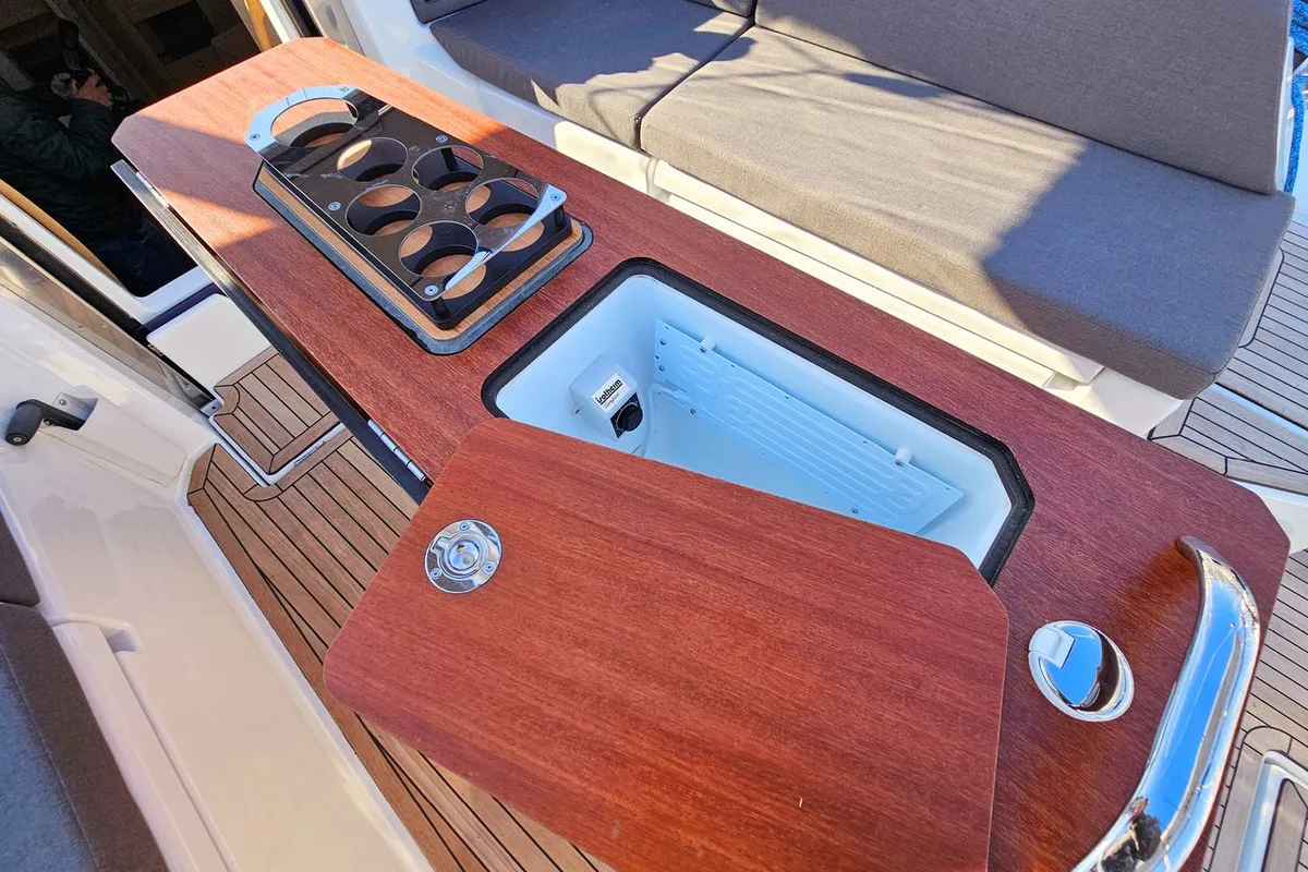 Deck of Virtuoso, a Dufour 44 sailboat at Grad Kaštela, Croatia
