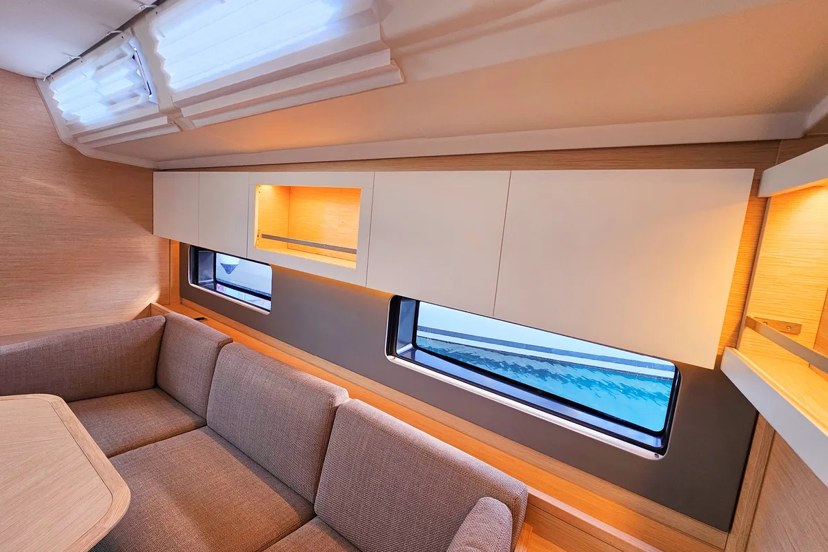 Salon of Virtuoso, a Dufour 44 sailboat at Grad Kaštela, Croatia