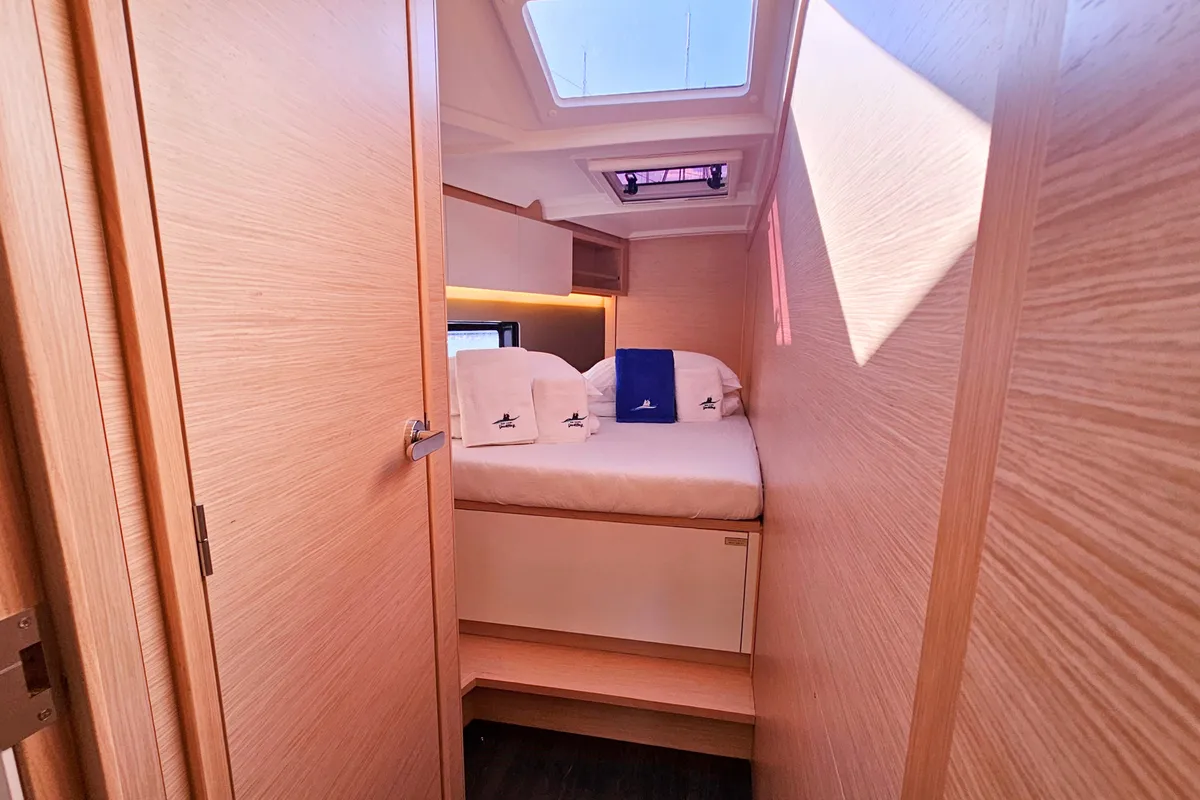 Cabin on Virtuoso, a Dufour 44 sailboat at Grad Kaštela, Croatia
