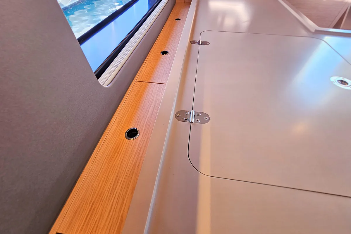 Salon of Virtuoso, a Dufour 44 sailboat at Grad Kaštela, Croatia