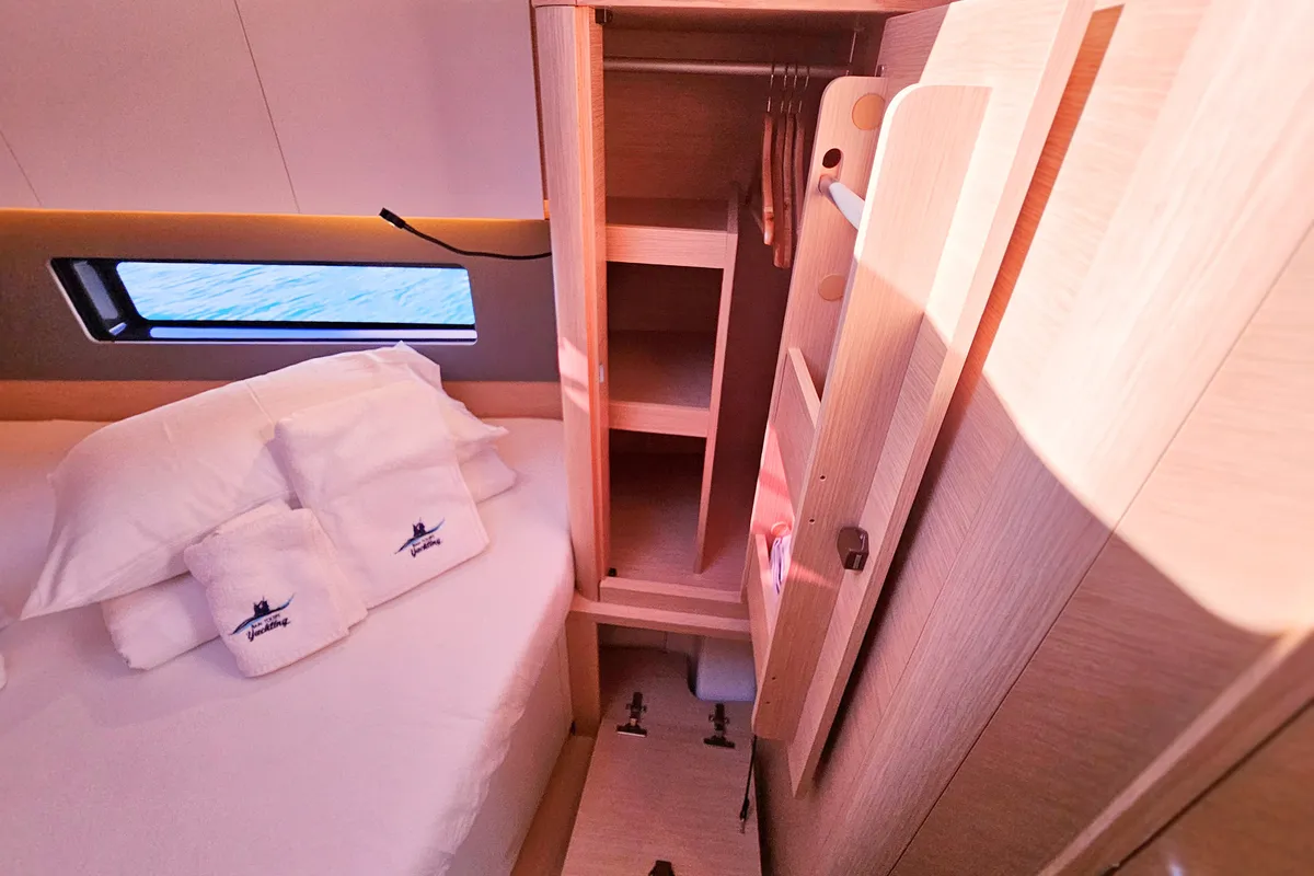 Cabin on Virtuoso, a Dufour 44 sailboat at Grad Kaštela, Croatia