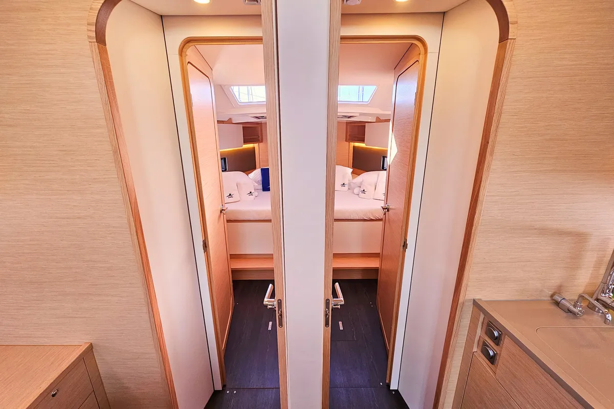 Salon of Virtuoso, a Dufour 44 sailboat at Grad Kaštela, Croatia