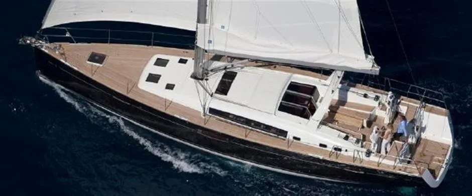 Exterior view of Scorpio III, a Beneteau Oceanis 60 sailboat at Seget Donji, Croatia