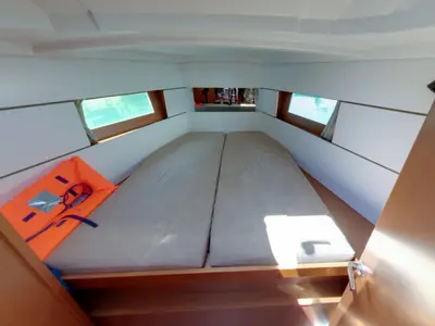 Cabin on LUCE, a Beneteau Oceanis 38.1 sailboat at Dubrovnik, Croatia