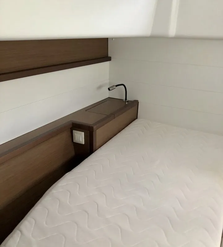Cabin on Zen, a Lagoon 450 F catamaran at Split, Croatia