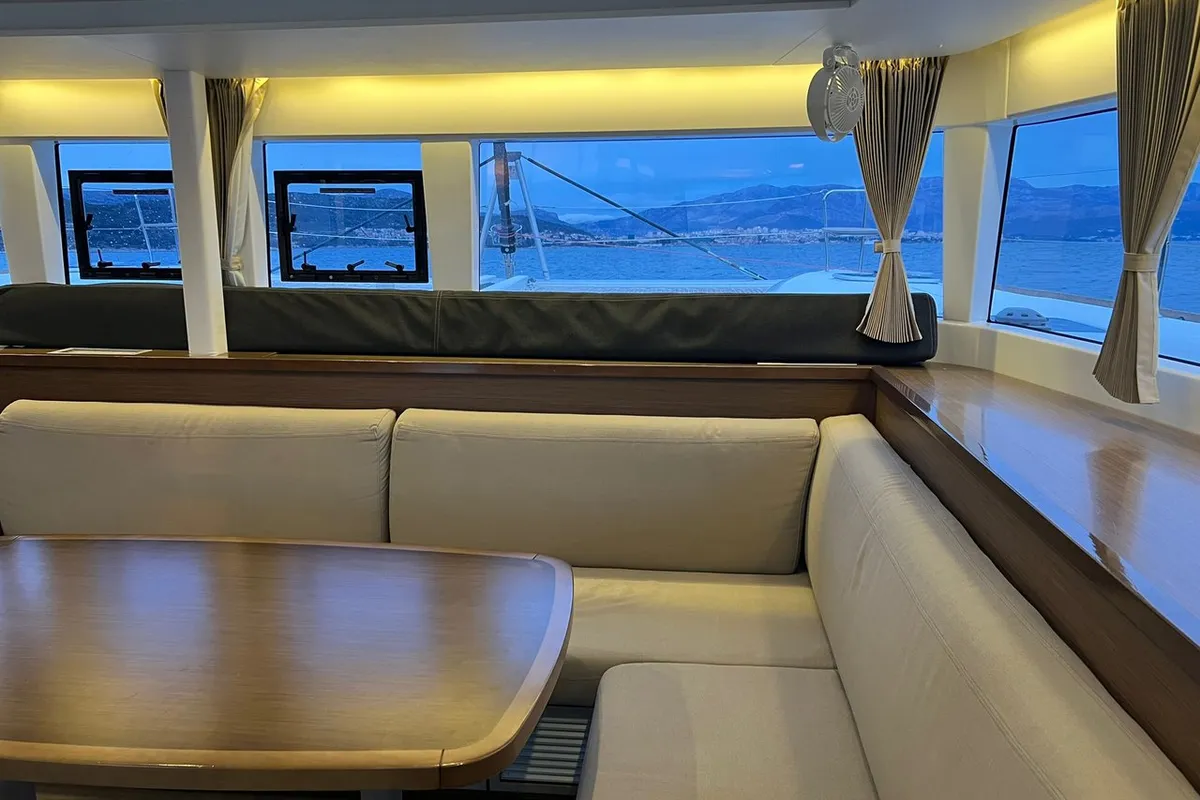 Salon of Zen, a Lagoon 450 F catamaran at Split, Croatia