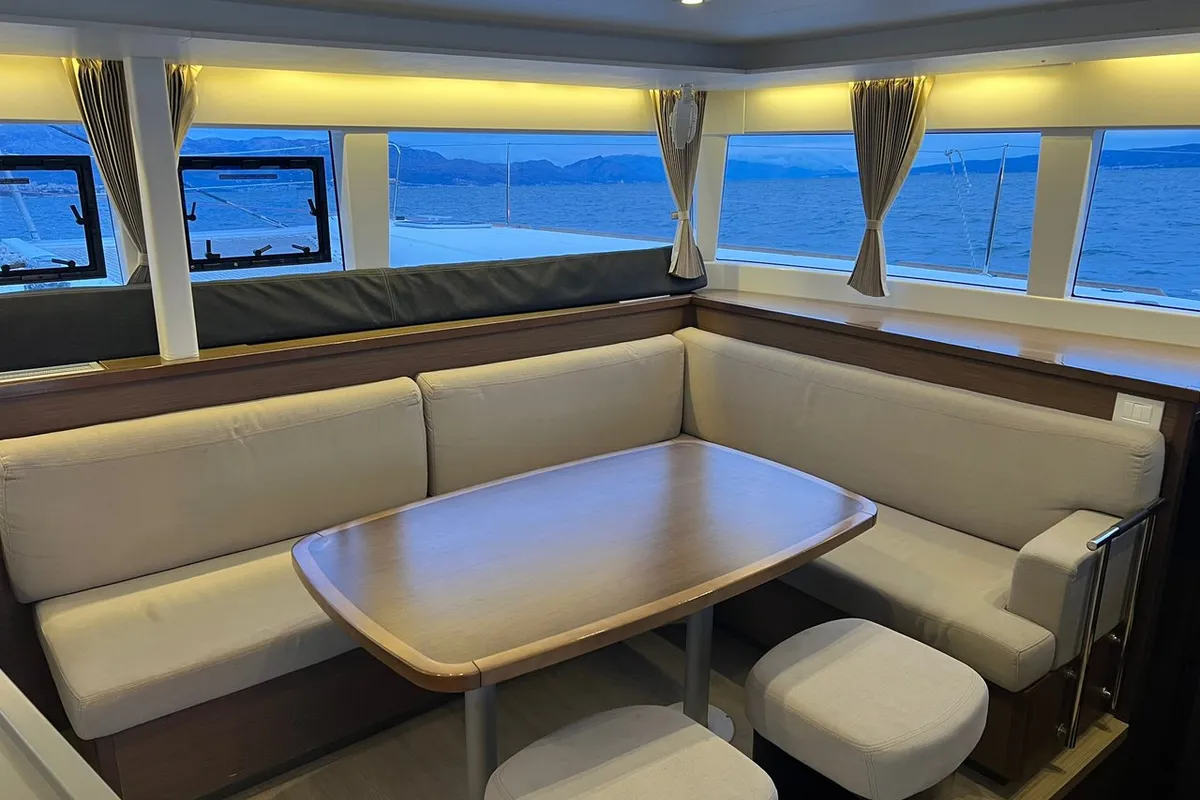 Salon of Zen, a Lagoon 450 F catamaran at Split, Croatia