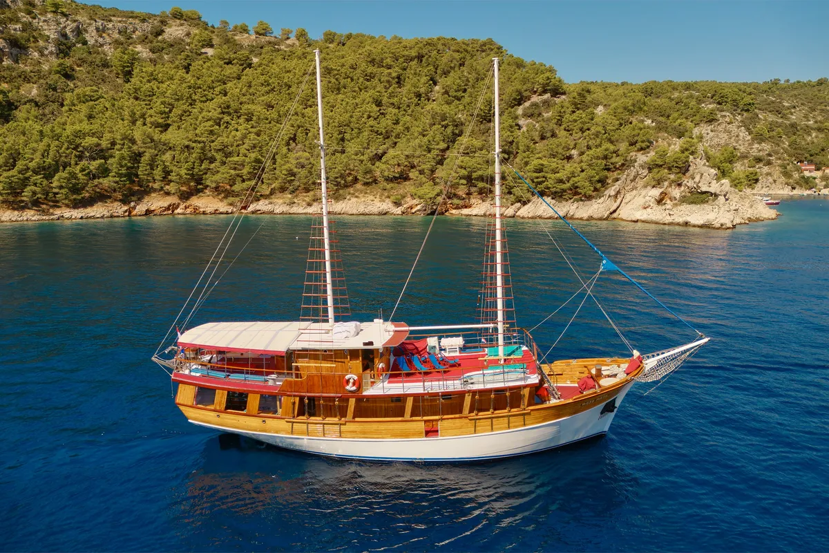 Moja Maja, a Motor sailer sailboat at Grad Kaštela, Croatia