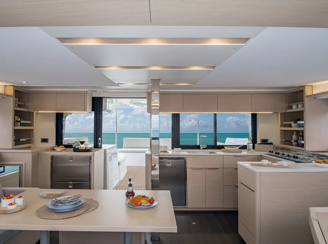Galley of Joansea, a Lagoon 46 catamaran at Trogir, Croatia