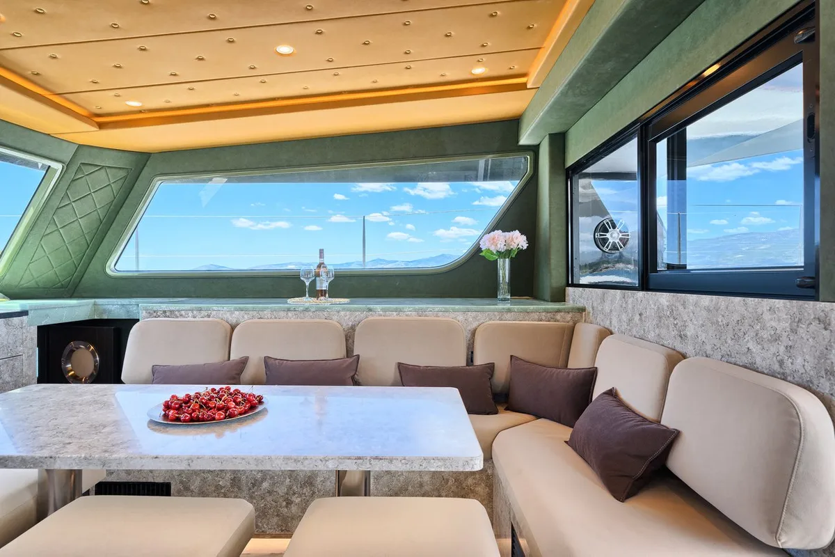 Salon of Gold, a Luna 49 catamaran at Split, Croatia
