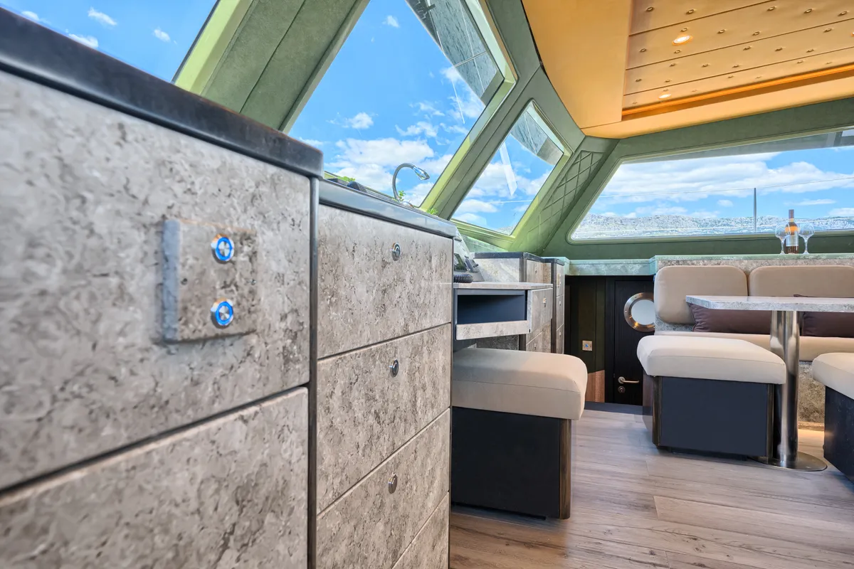 Salon of Gold, a Luna 49 catamaran at Split, Croatia