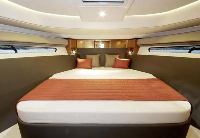 Cabin on Varola, a Bavaria Sport 450 HT motorboat at Seget Donji, Croatia