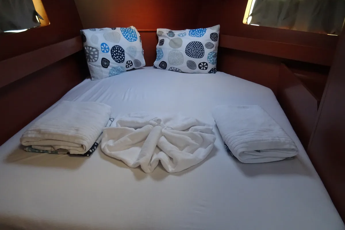 Cabin on Ariadne, a Beneteau Oceanis 41.1 sailboat at Municipal Unit of Lefkada, Greece