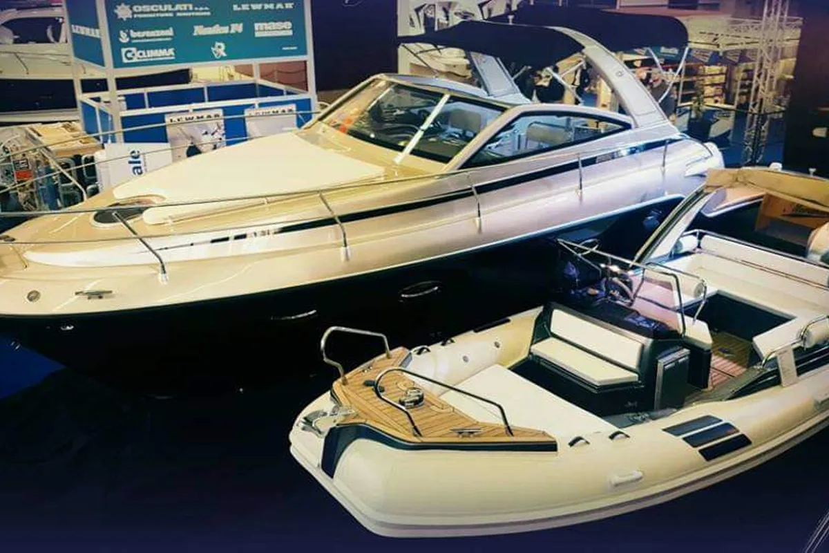 Exterior view of Laura III, a Grginić jahte Mirakul 30 Sport Open motorboat at Grad Biograd na Moru, Croatia