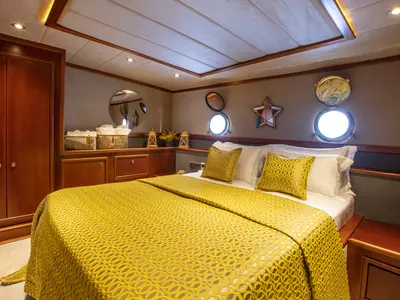 Cabin on Premium, a Gulet Motor sailer motor yacht at Fethiye, Turkey