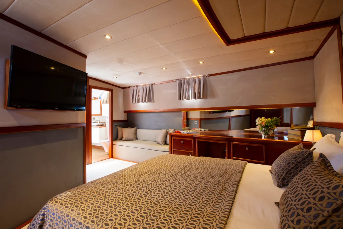 Cabin on Premium, a Gulet Motor sailer motor yacht at Fethiye, Turkey