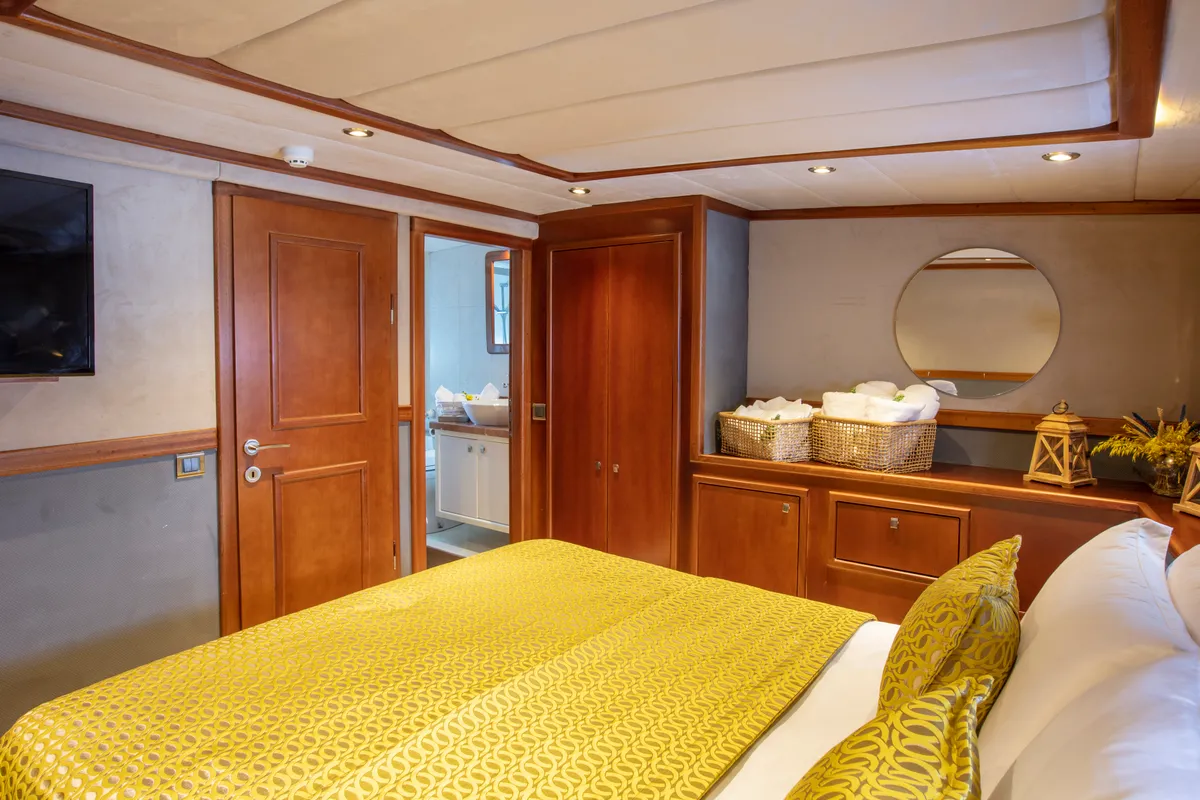 Cabin on Premium, a Gulet Motor sailer motor yacht at Fethiye, Turkey