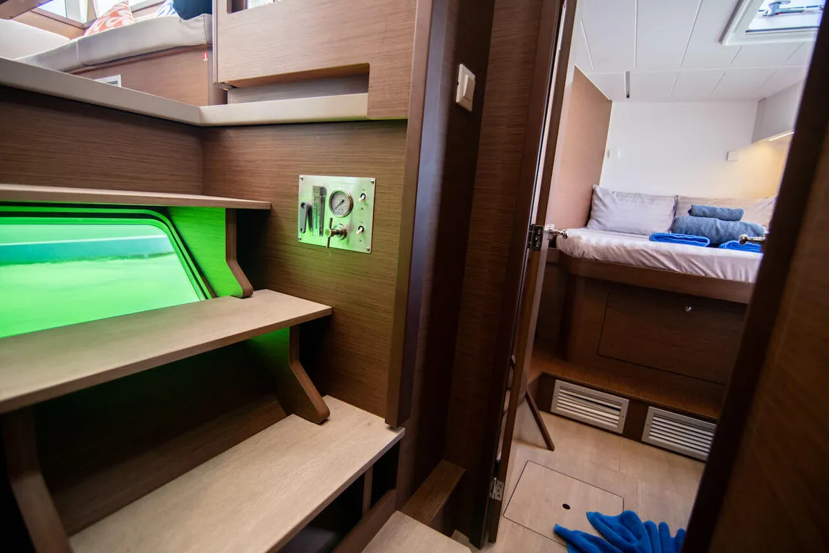 Cabin on Cloud Dancer, a Lagoon 42 catamaran at Pa Khlok, Thailand