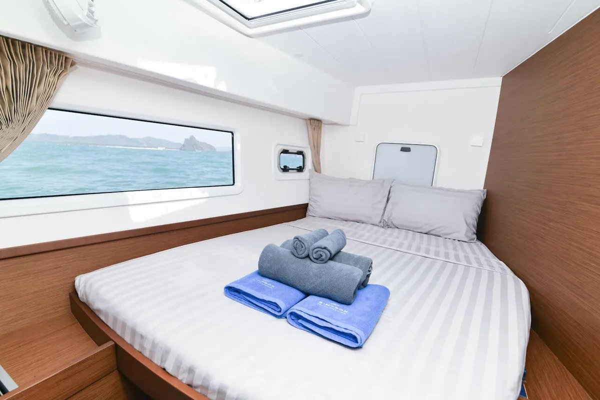 Cabin on Cloud Dancer, a Lagoon 42 catamaran at Pa Khlok, Thailand