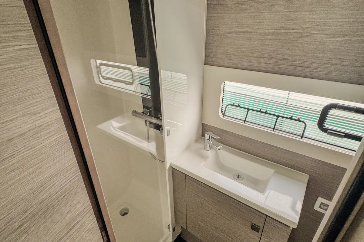Head on Mala, a Fountaine Pajot MY5 catamaran at Seget Donji, Croatia