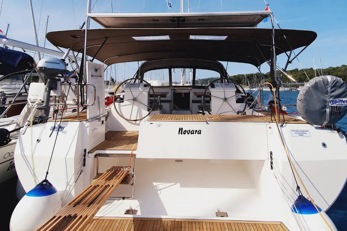 Exterior view of Novara, a Bavaria C50 Style sailboat at Grad Pula, Croatia