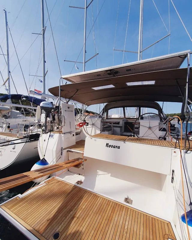 Exterior view of Novara, a Bavaria C50 Style sailboat at Grad Pula, Croatia