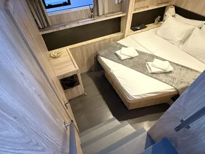Cabin on Starlight (Crewed), a Lagoon 560 S2 catamaran at Athens, Greece