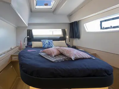 Cabin on Elizabeth, a Fountaine Pajot Astrea 42 catamaran at Grad Trogir, Croatia