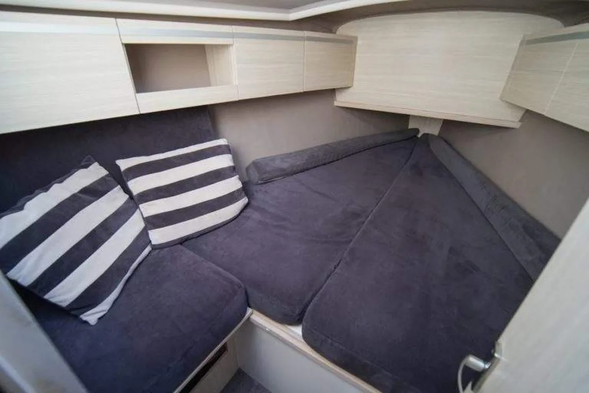 Cabin on Kalska Brama, a Northman Maxus 33.1 RS sailboat at Sztynort, Poland