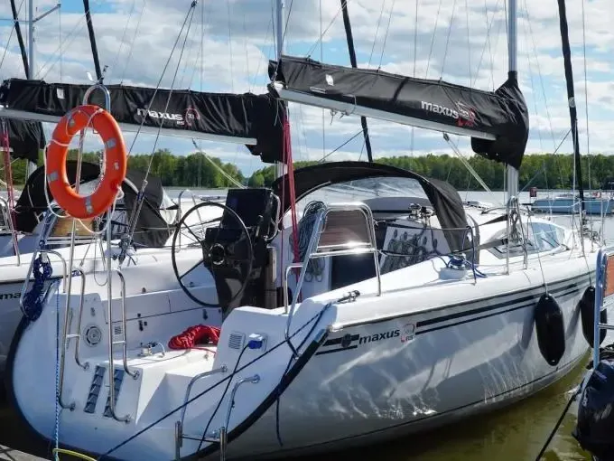 Exterior view of Kalska Brama, a Northman Maxus 33.1 RS sailboat at Sztynort, Poland