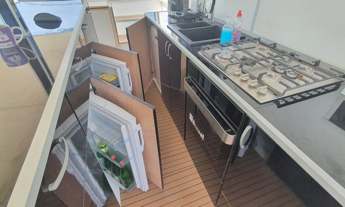 Upwind, a Custom Made Upwind 50 Eco catamaran at Trogir, Croatia