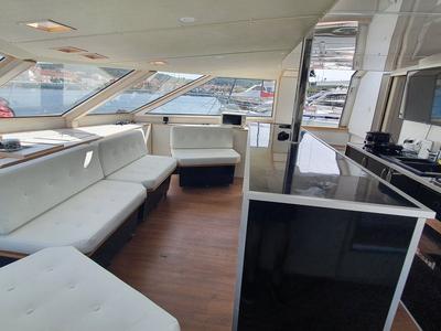 Galley of Upwind, a Custom Made Upwind 50 Eco catamaran at Trogir, Croatia