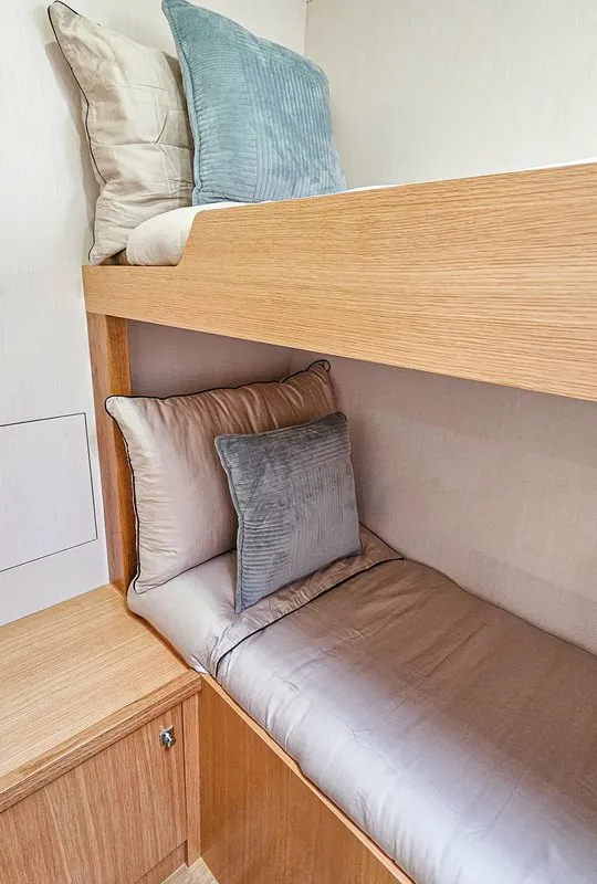 Cabin on October, a Mazarin 55 catamaran at Seget Donji, Croatia