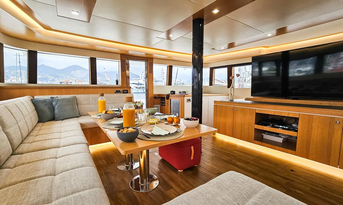 Salon of October, a Mazarin 55 catamaran at Seget Donji, Croatia