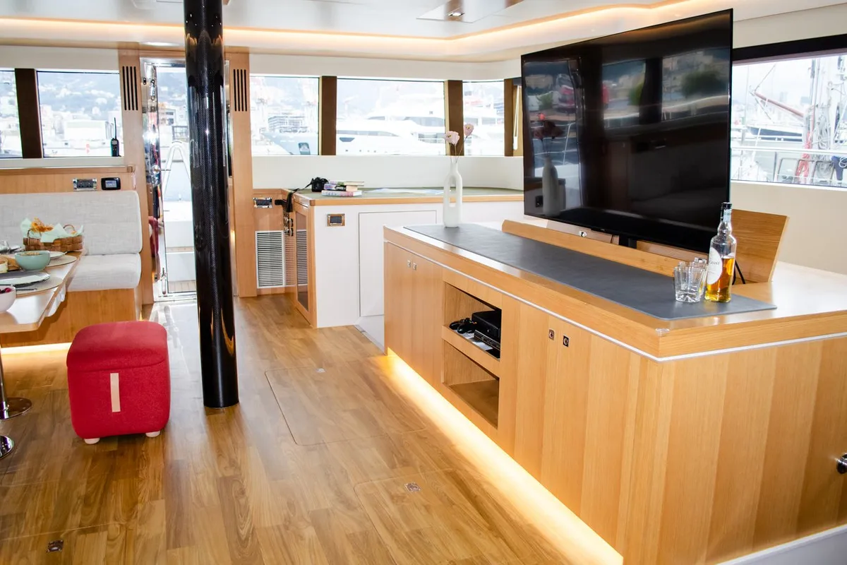 Salon of October, a Mazarin 55 catamaran at Seget Donji, Croatia