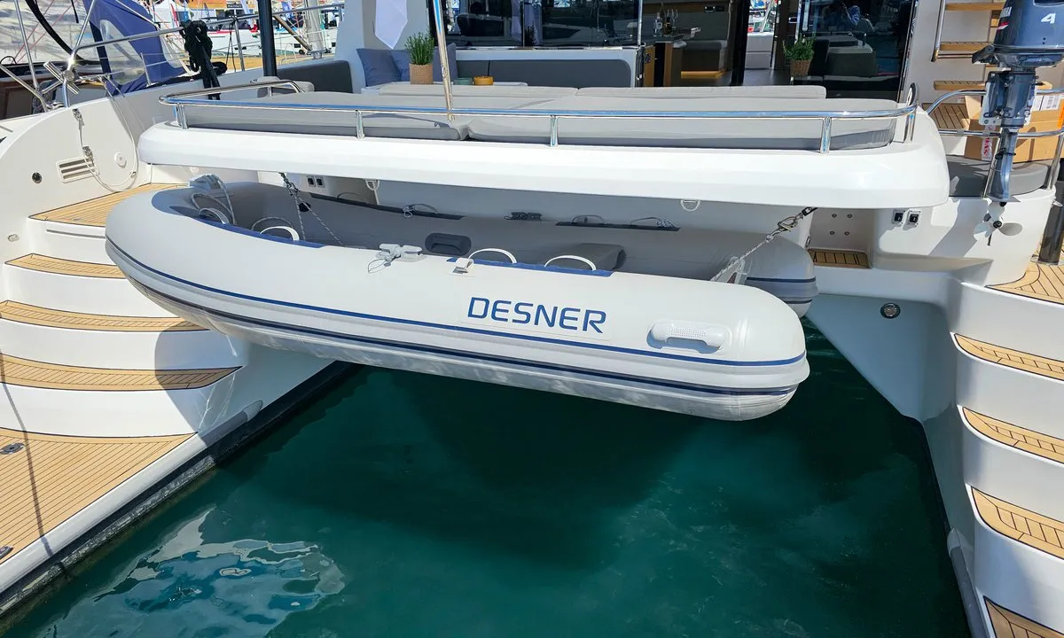 October, a Mazarin 55 catamaran at Seget Donji, Croatia