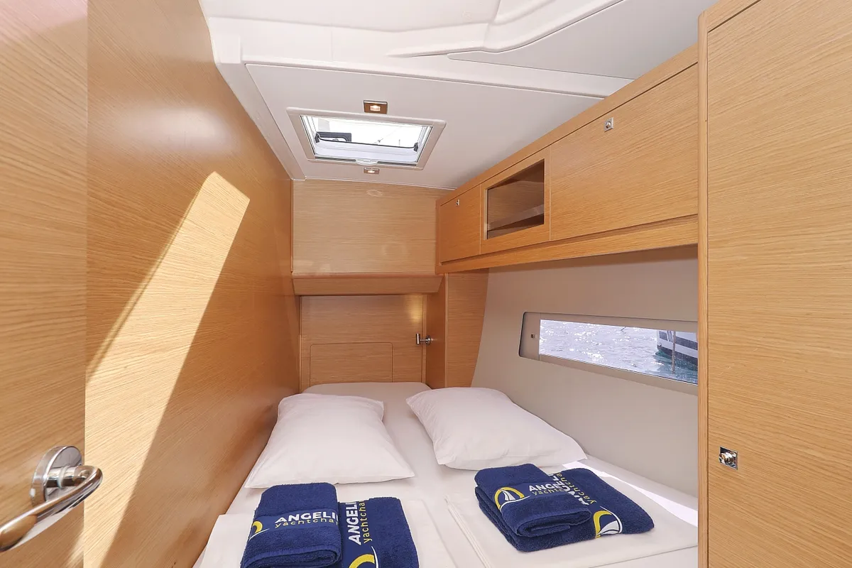 Cabin on Cupid, a Dufour 470 sailboat at Općina Sukošan, Croatia