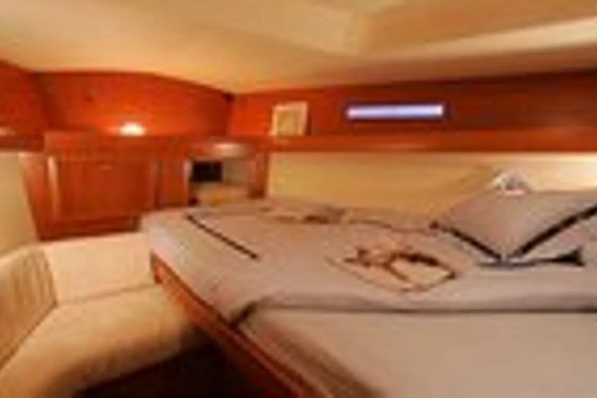 Cabin on Mentholad, a Dufour 365 GL sailboat at Sant Antoni de Portmany, Spain