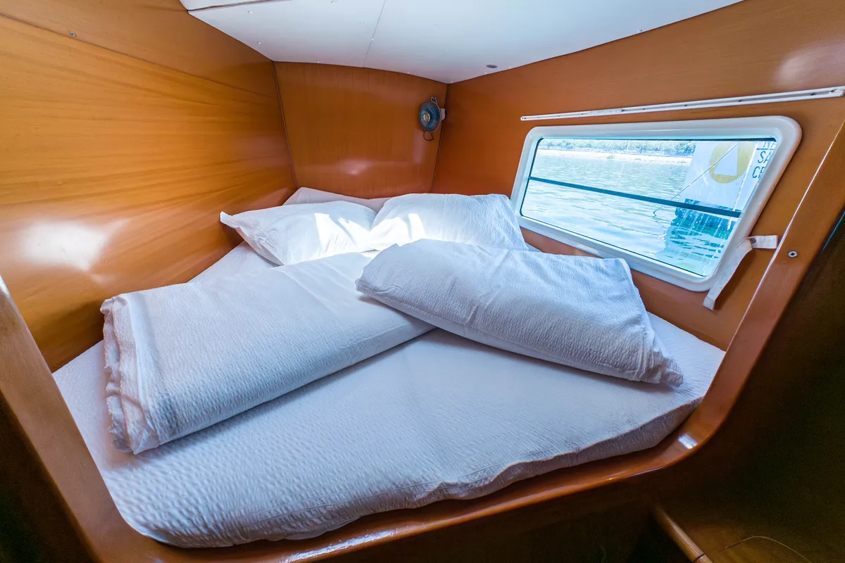 Galley of Relax, a Lagoon 380 S2 catamaran at Punat, Croatia
