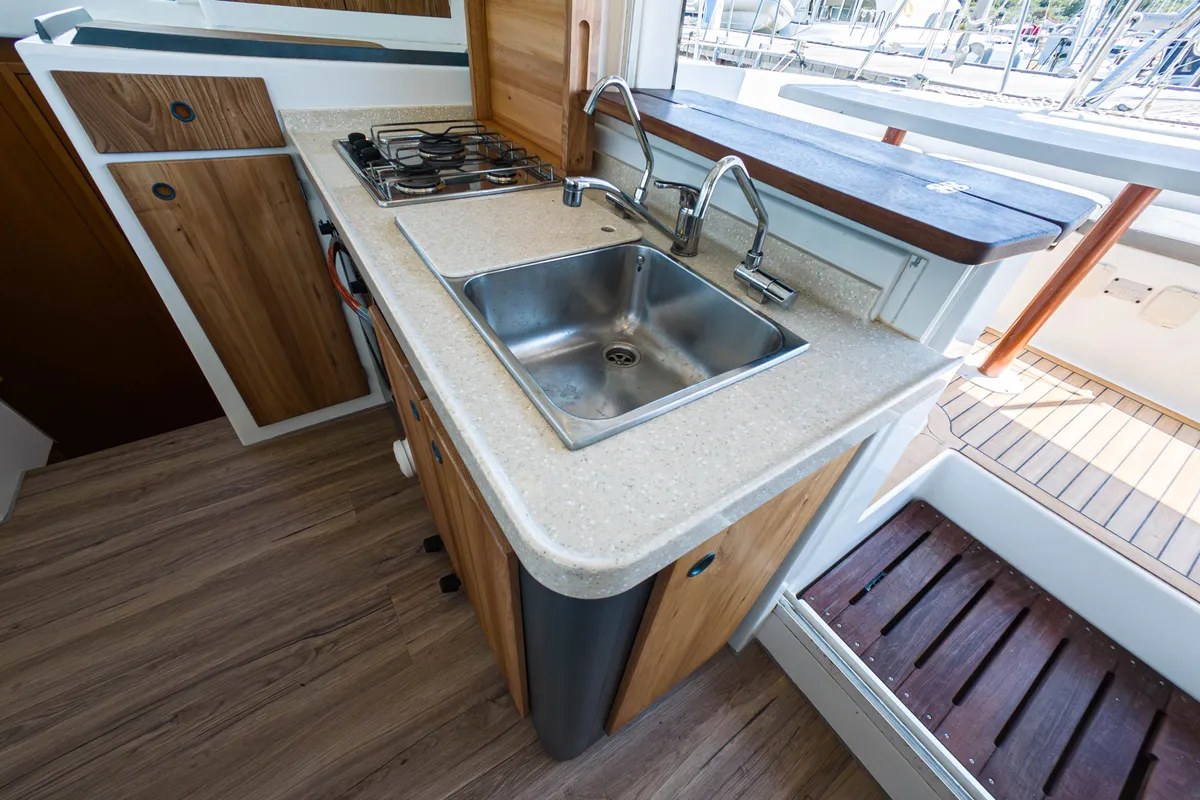 Relax, a Lagoon 380 S2 catamaran at Punat, Croatia