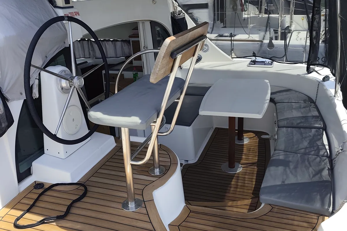 Relax, a Lagoon 380 S2 catamaran at Punat, Croatia