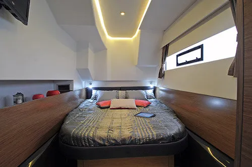 Cabin on Dream Star, a Fountaine Pajot MY37 catamaran at Primošten, Croatia