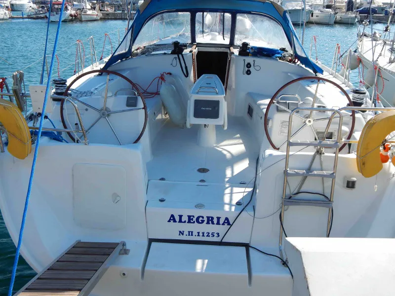 Exterior view of Comfort, a Beneteau Cyclades 50.5 sailboat at Municipal Unit of Nea Peramos, Greece